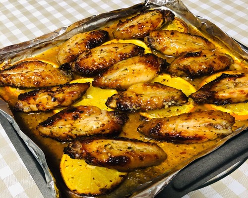 蜂蜜柑橘烤鸡翅